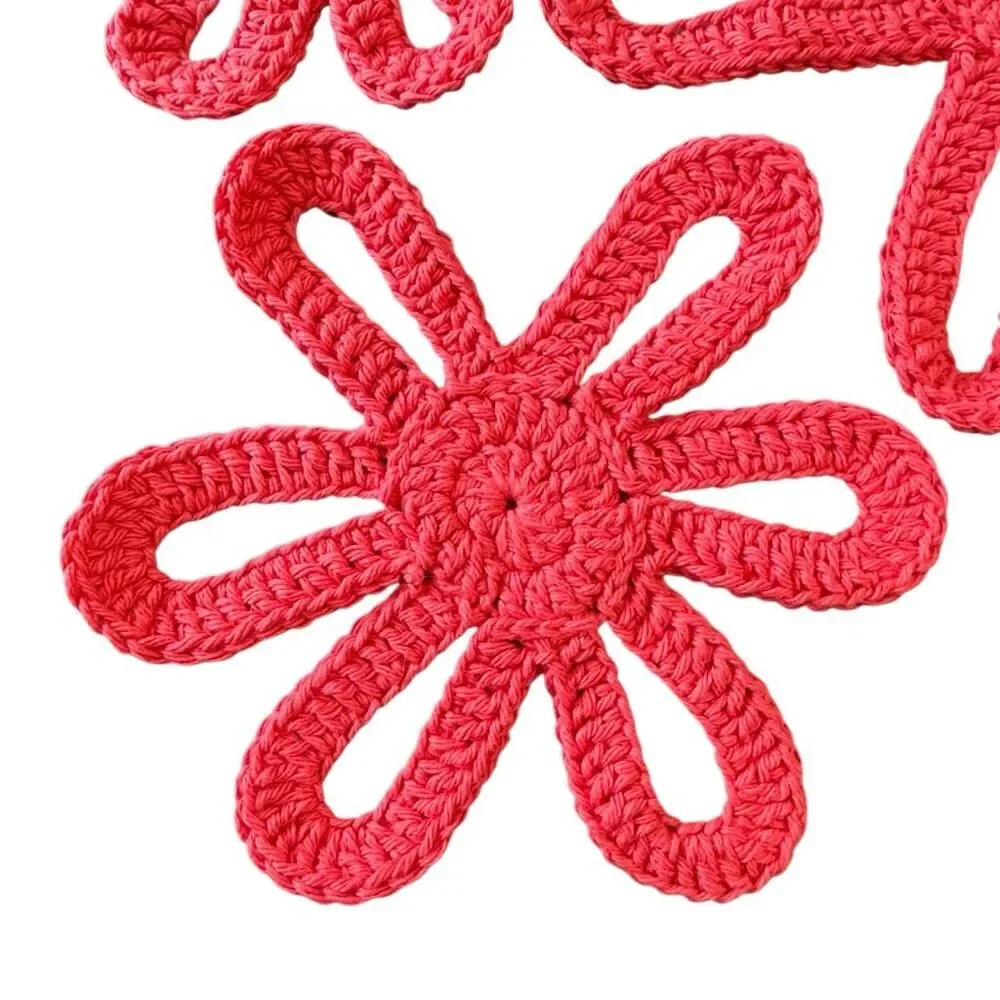 Handmade crochet dish separators - farmhouse cottage core